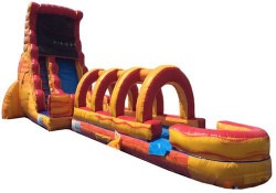 22'H Volcano Wet Screamer Slide with Slip n Slide